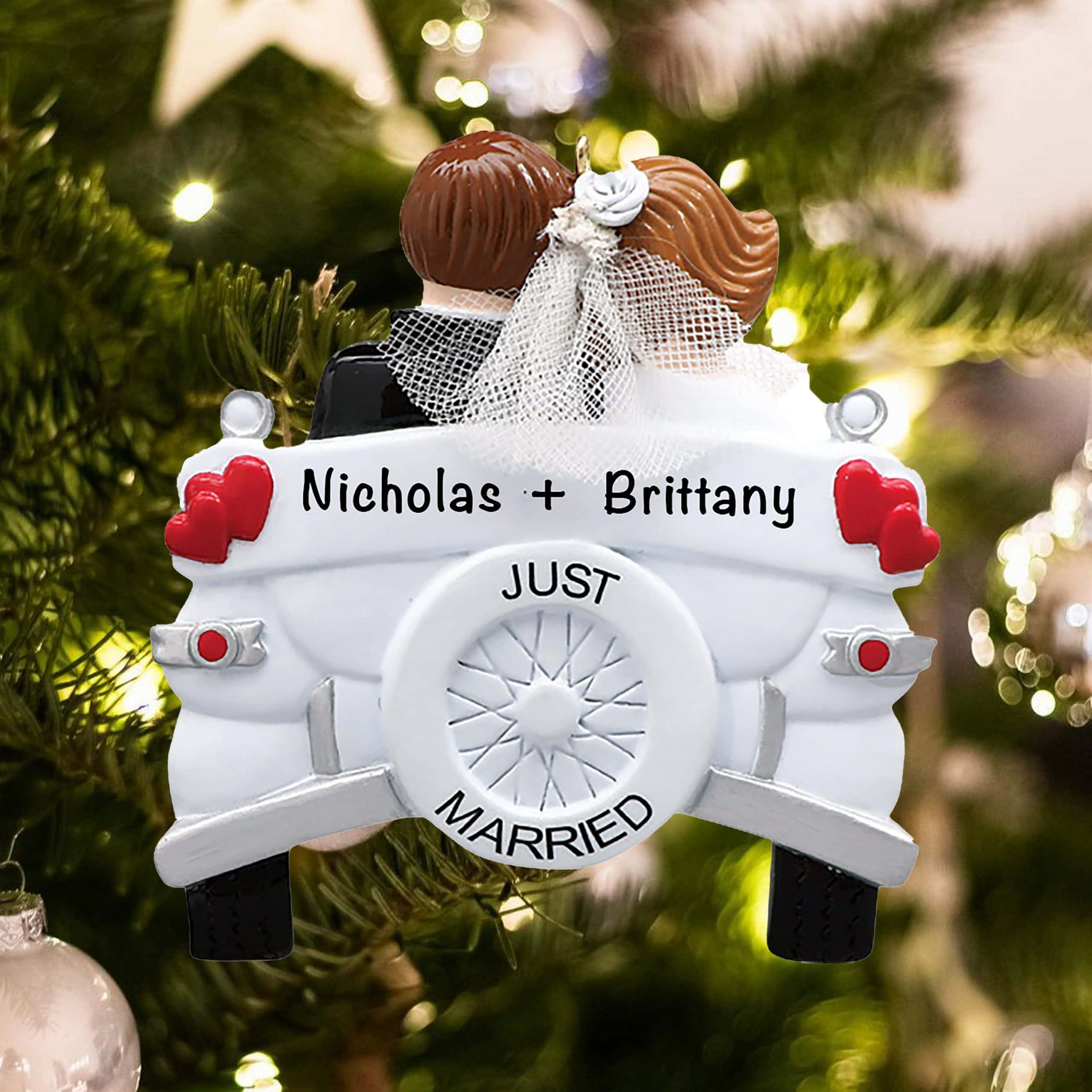 Wedding 2016 Personalized Christmas Ornament