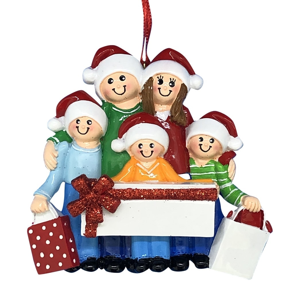 Gift Family of 5 Personalized Ornament FREE Personalization