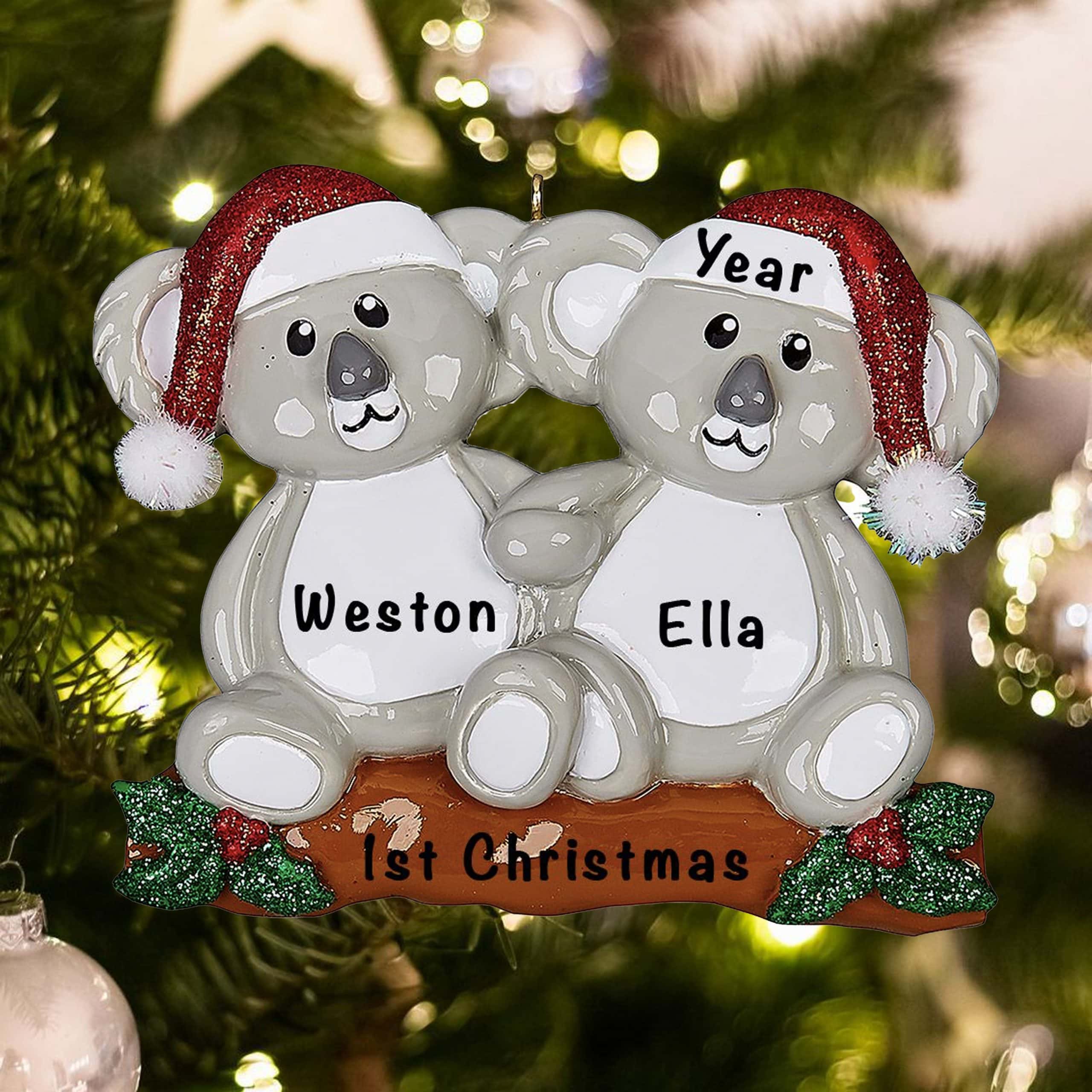 Koala Couple Personalized Ornament
